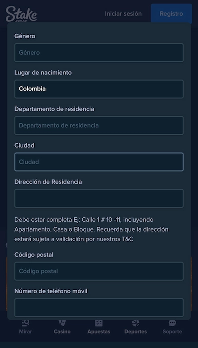 Código promocional Stake Colombia - 2