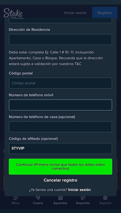 Código promocional Stake Colombia - 3