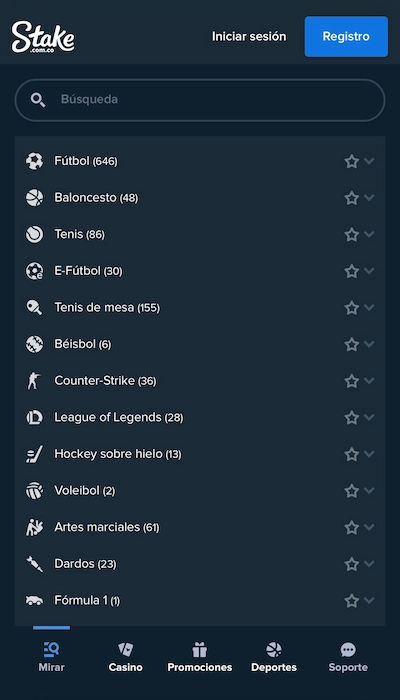 Apuestas deportivas en Stake Colombia
