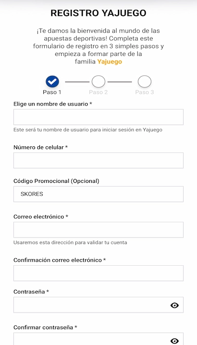 Código promocional Yajuego - 1