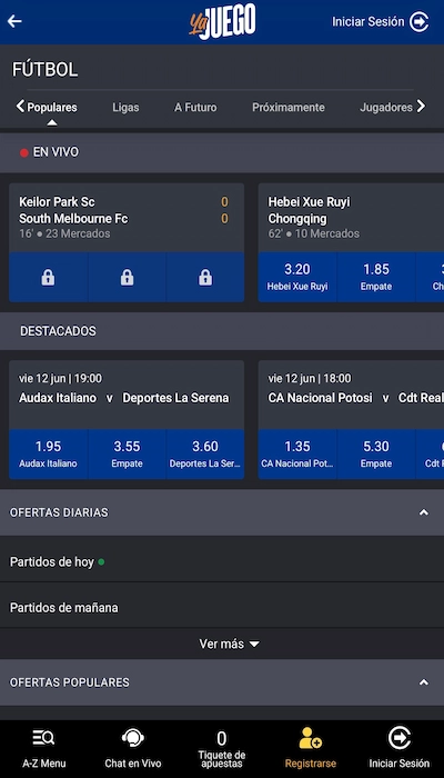 Apuestas en vivo en Yajuego