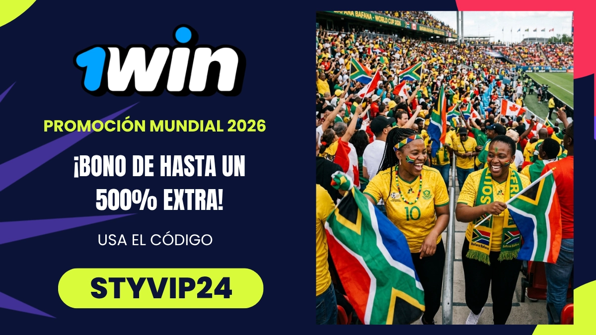 Promoción del Mundial - 1Win - Bono de bienvenida