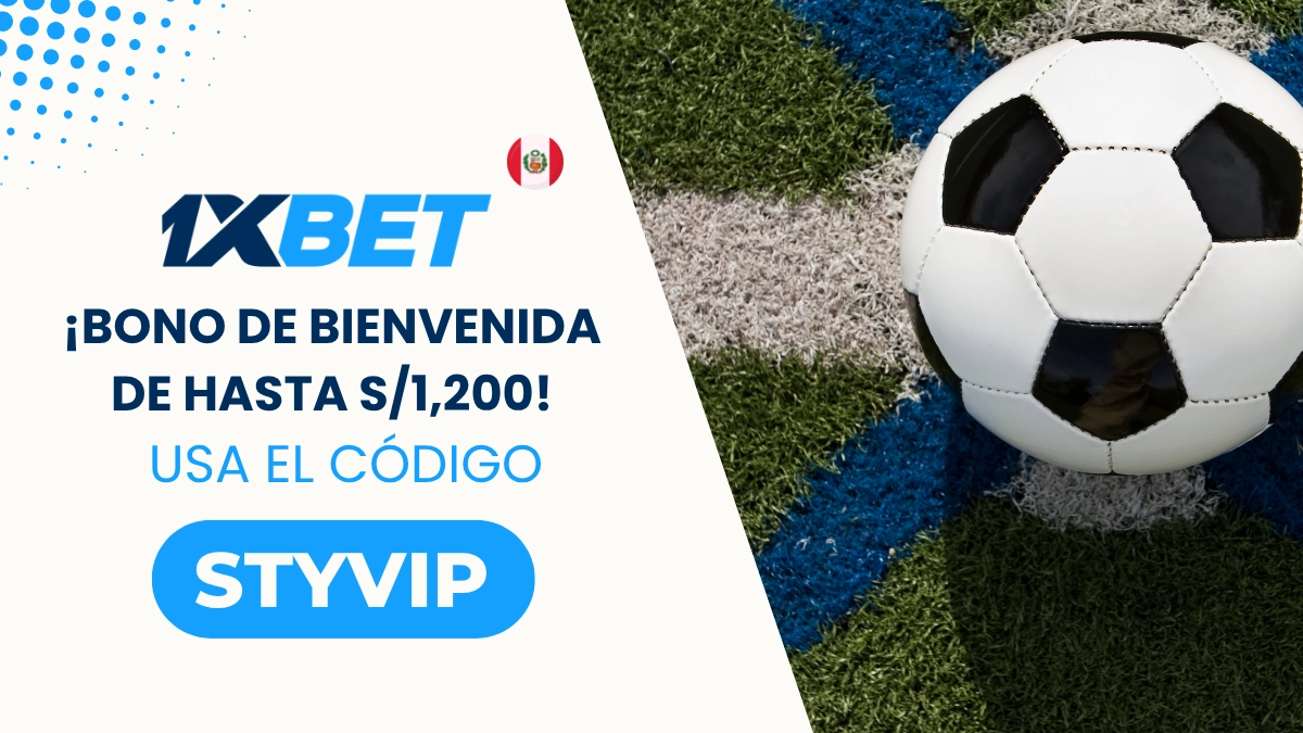 Bono de bienvenida 1xBET 100%