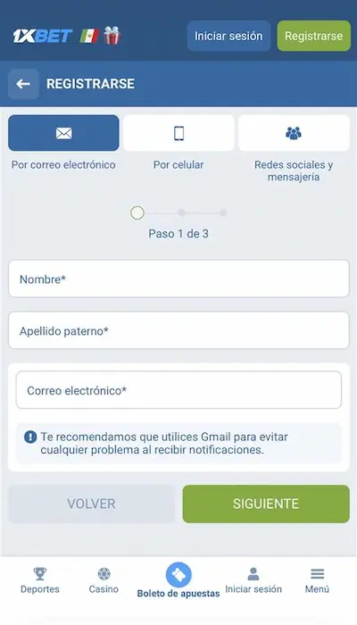 Promoción de 1xbet