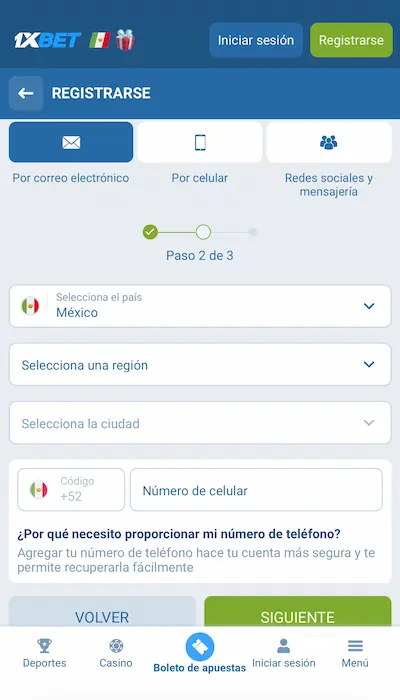 Código promocional 1xBet - 2