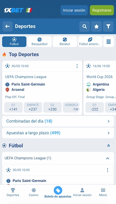 Fútbol 1XBET Latam