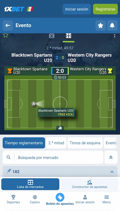 1xBet en vivo