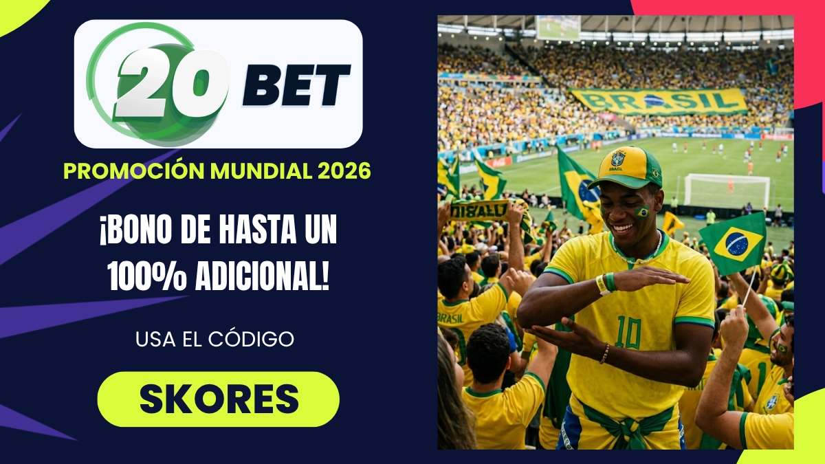 Promoción del Mundial - 20bet - Bono de bienvenida