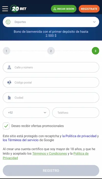 Código promocional 20Bet - 4