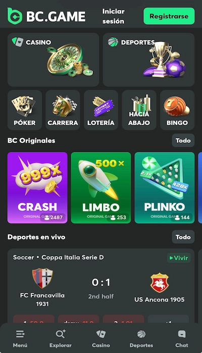 Código promocional BC Game- 1