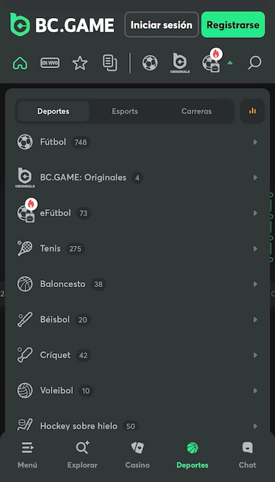 Fútbol BC Game Latam
