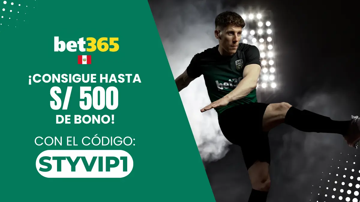 Bono de 500 soles Bet365 Perú