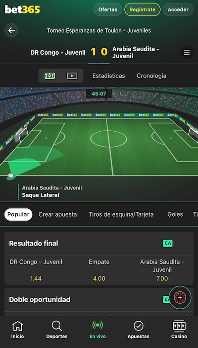 Bet365 en vivo