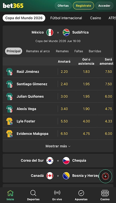 Bet365 Programacion