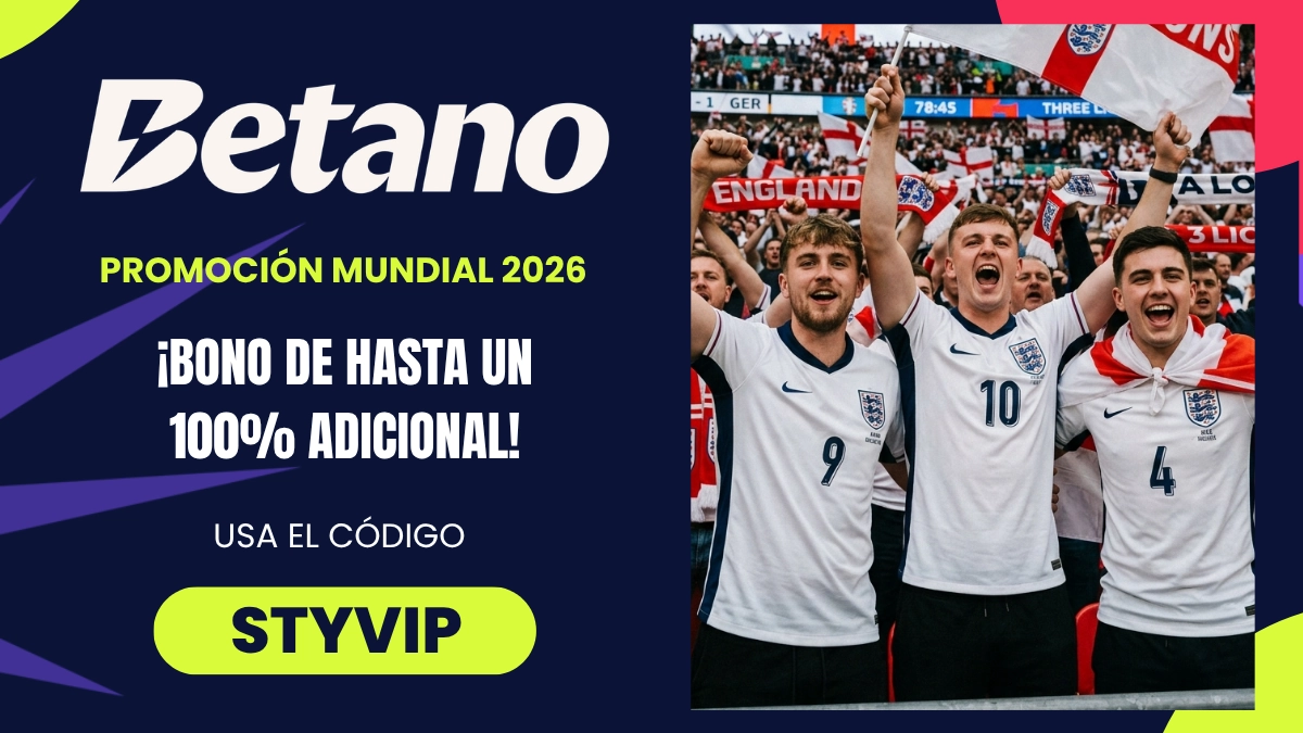 Promoción del Mundial - Betano - Bono de bienvenida