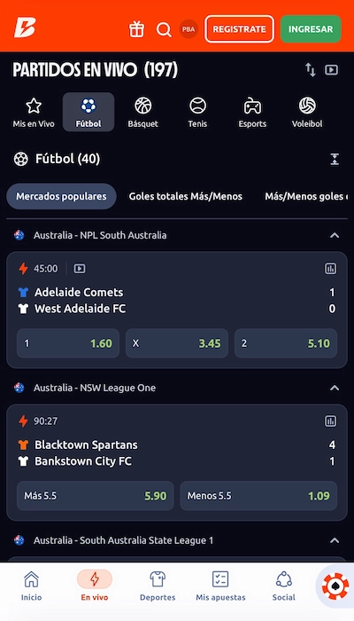 Apuestas en vivo - Betano Live
