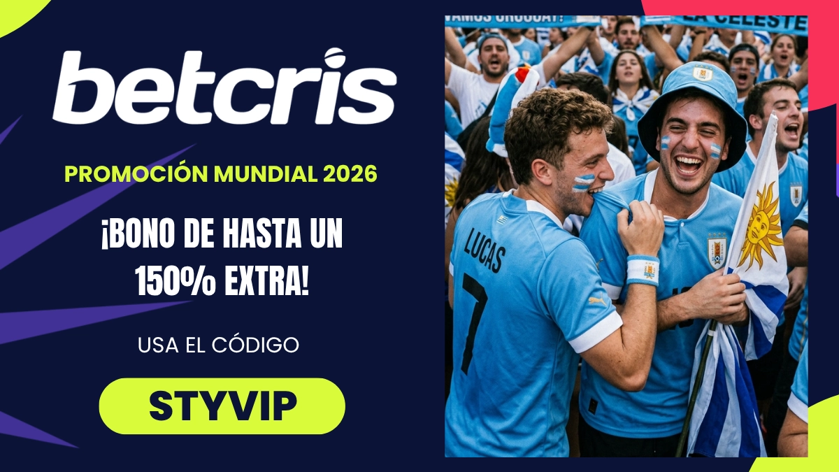 Promoción del Mundial - Betcris - Bono de bienvenida