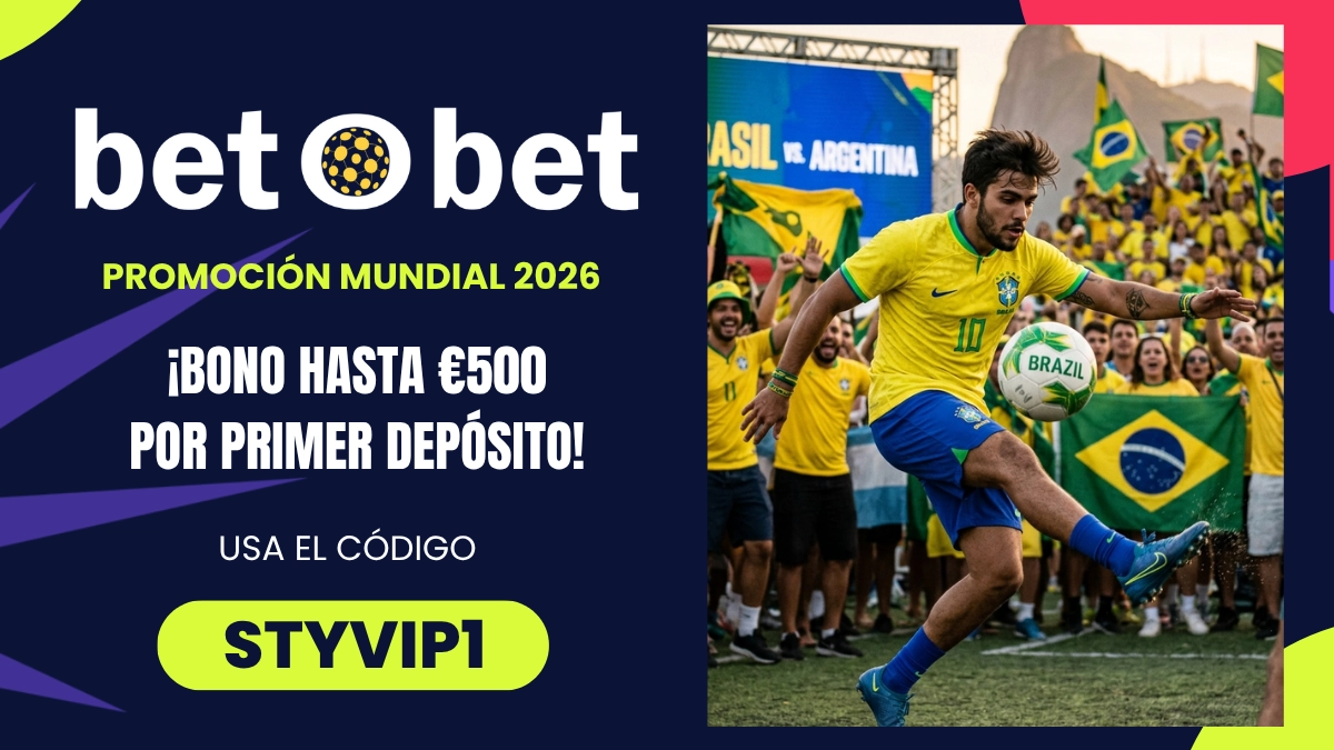 Promoción del Mundial - BetOBet - Bono de bienvenida