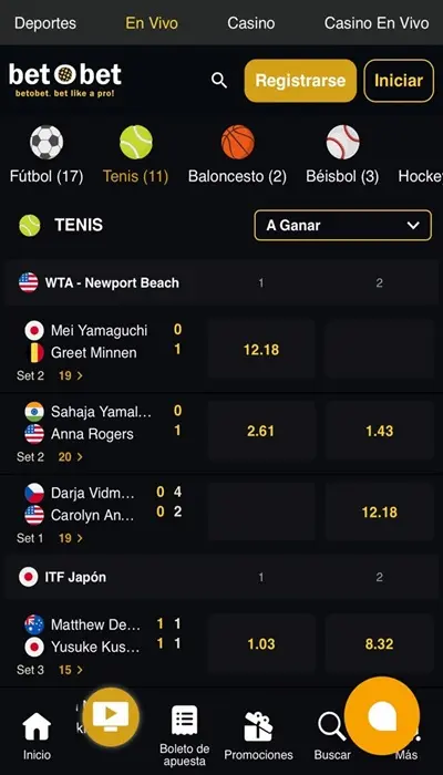 Betobet live match