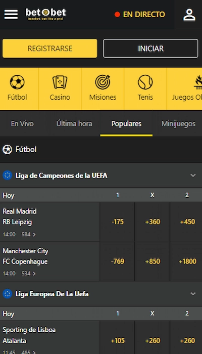 Código promocional BetOBet - 1