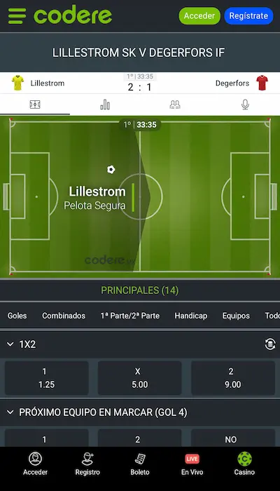 Codere en vivo