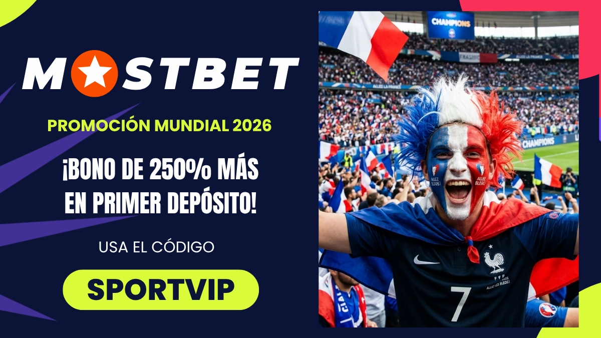 Promoción del Mundial - Mostbet - Bono de bienvenida