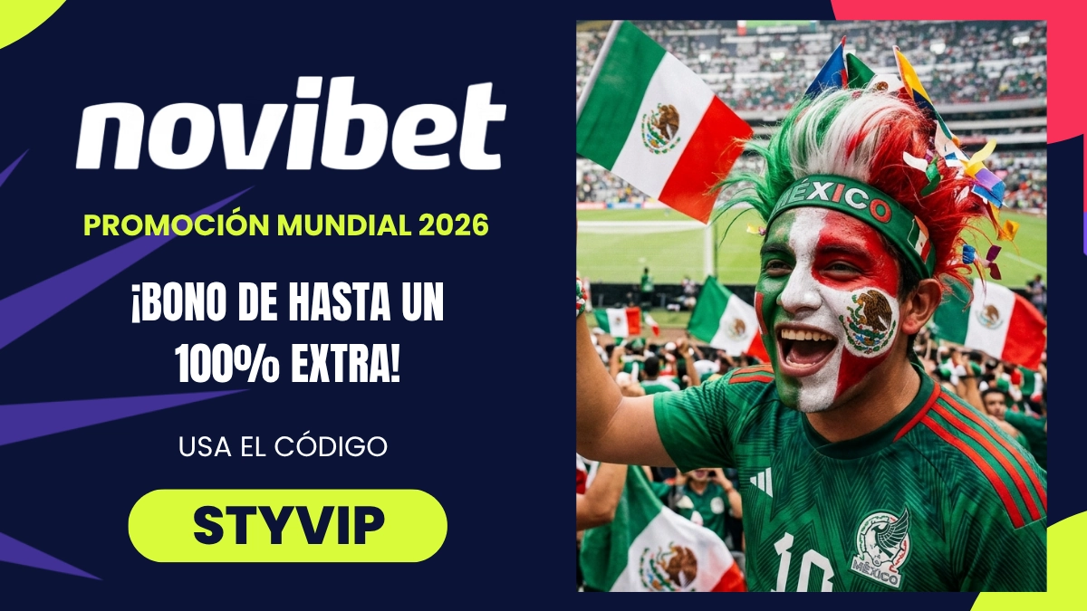 Promoción del Mundial - Novibet - Bono de bienvenida
