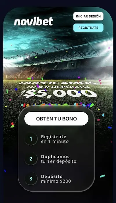Slider promozionale Novibet con codice bonus