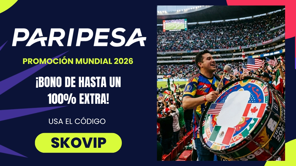 Promoción del Mundial - Paripesa - Bono de bienvenida