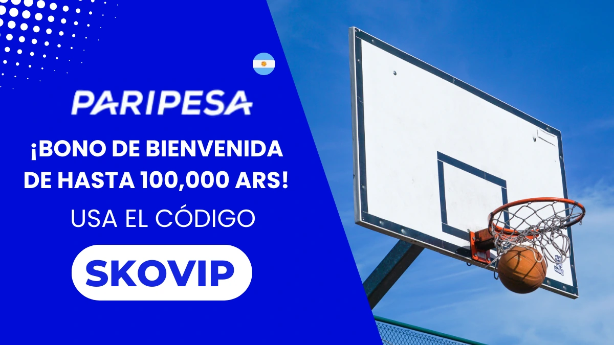 Bono de bienvenida del 100% Paripesa