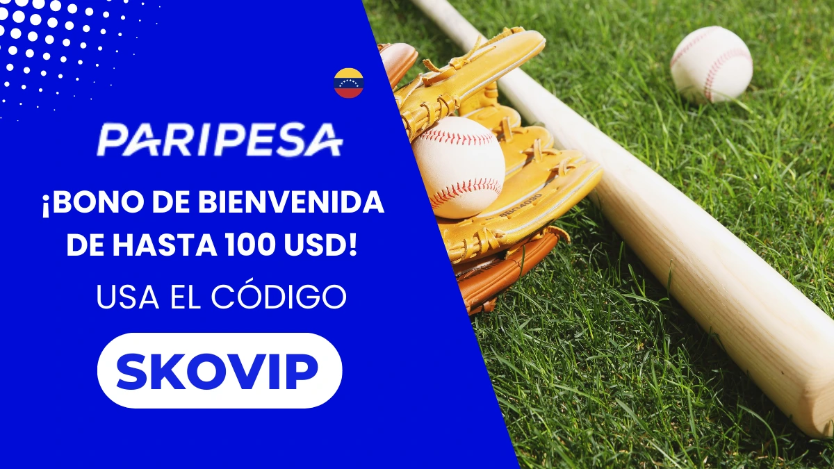 Bono de bienvenida del 100% Paripesa