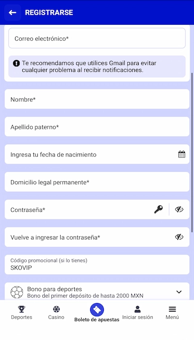 Código promocional Paripesa - 3