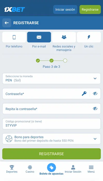 Código promocional 1xBet - 4