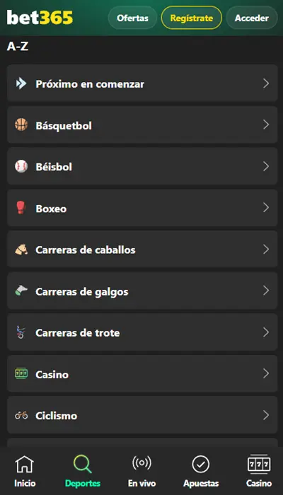 Bet365 live sports