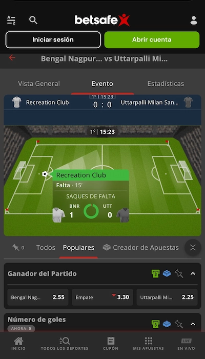 Betsafe en vivo