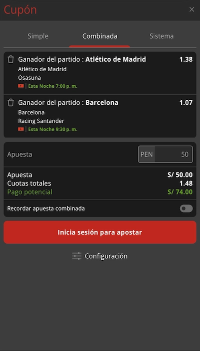Betsafe apuestas combinadas