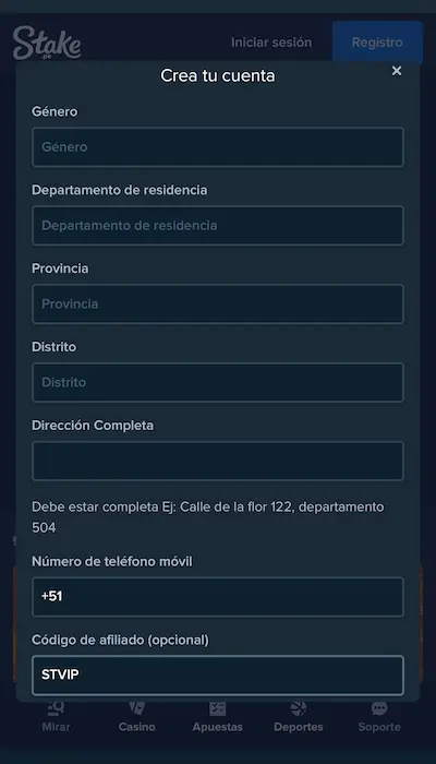 Código promocional Stake Perú - 3