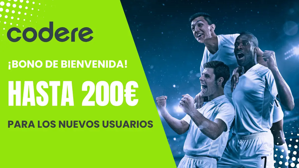 Bono de bienvenida de Codere hasta 200€