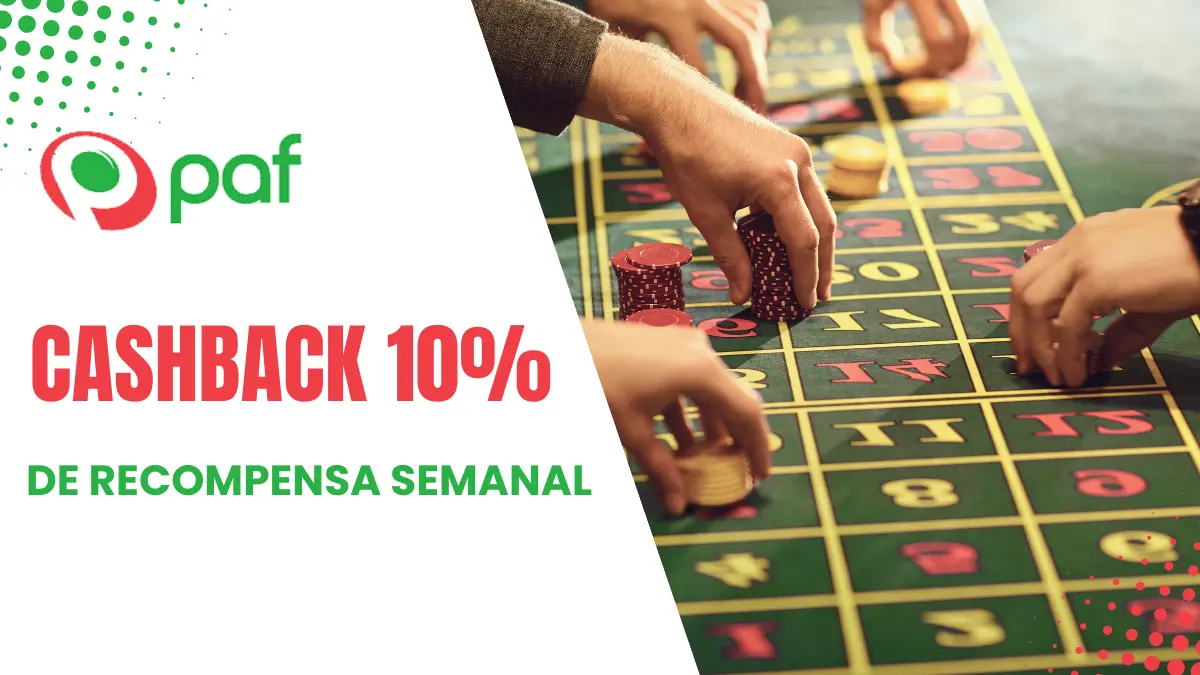 Cashback de 10% sobre tu pérdidas casino semanales