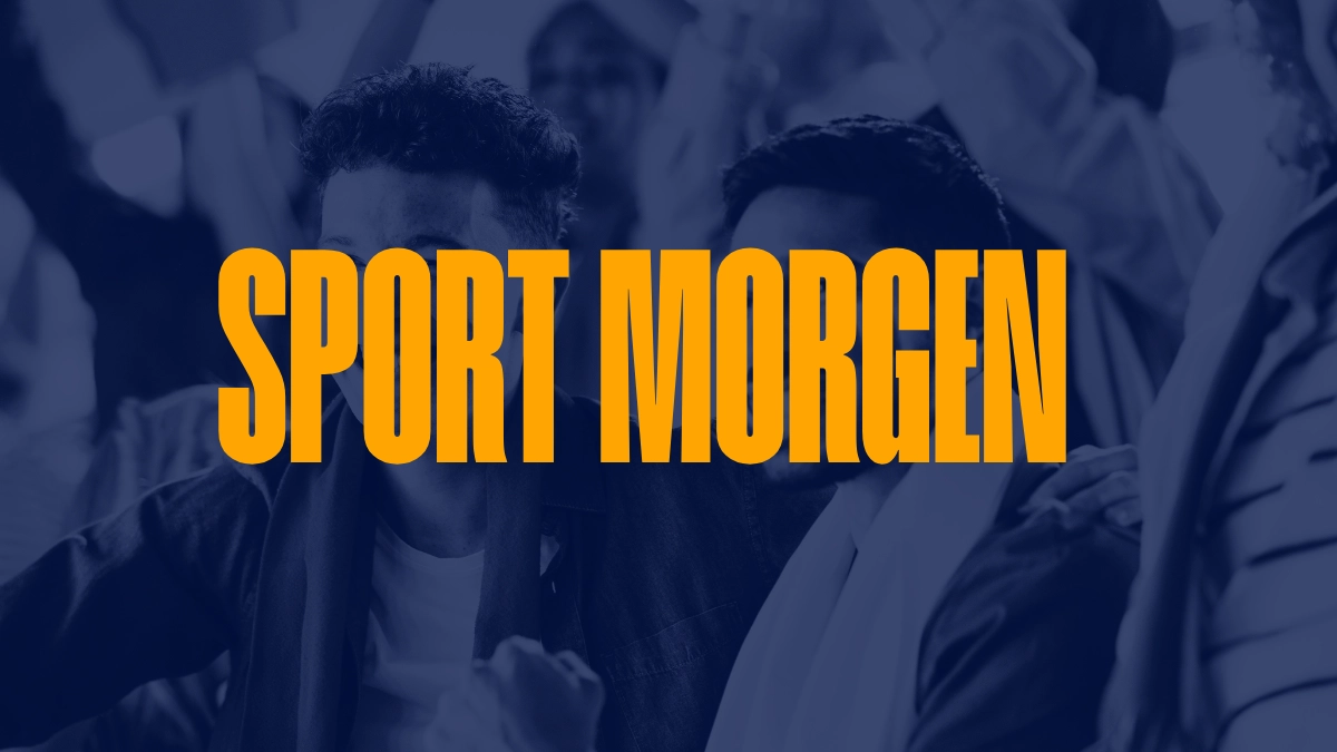 De sportwedstrijden van morgen