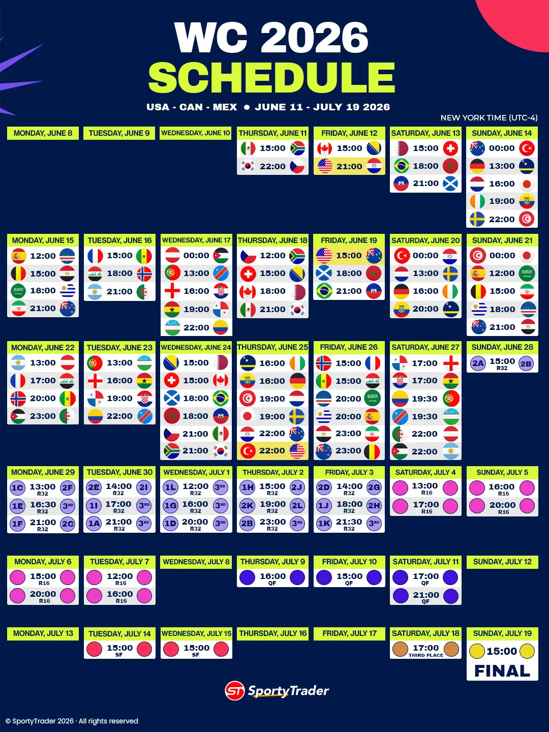 WC Schedule
