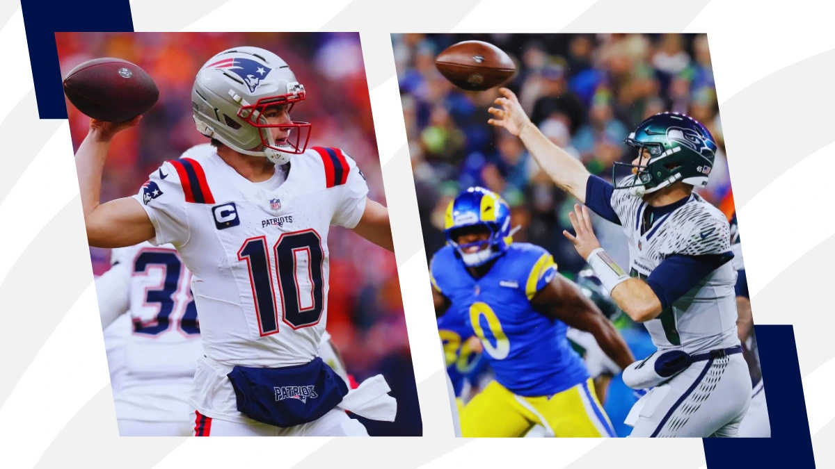 image Drake Maye gegen Sam Darnold: Quarterback-Duell im Super Bowl LX