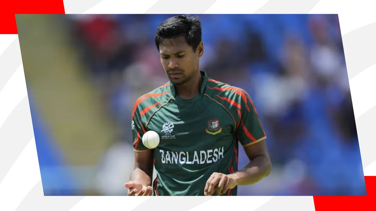 mustafizur rahman tossing the ball
