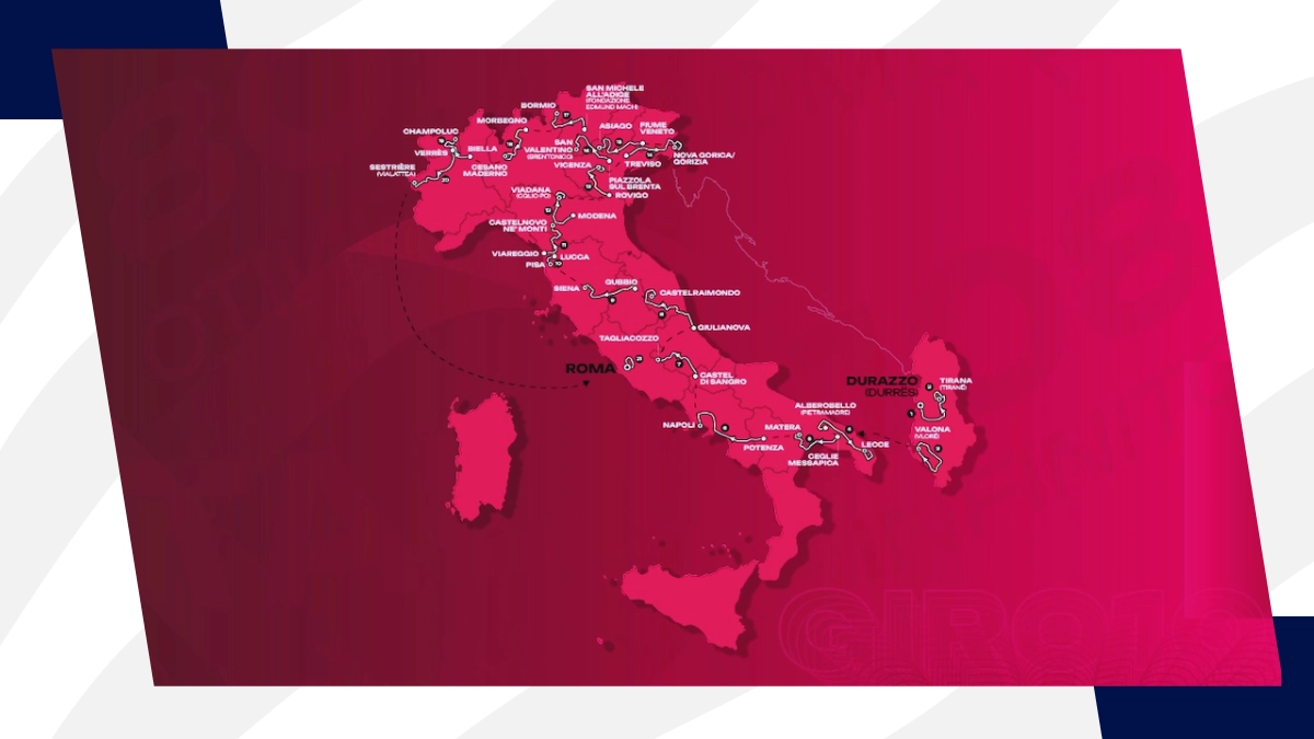 image Ciclismo - Giro 2025: le tappe della 108ª edizione del Giro d'Italia!