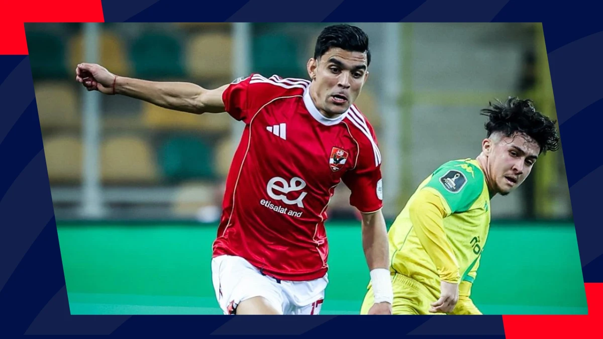 al ahly's achraf bencharki during caf champions league