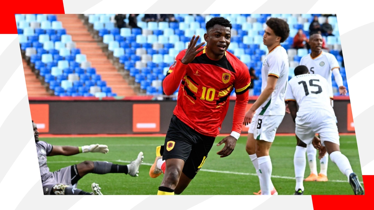 Angola's Gelson Dala celebrates