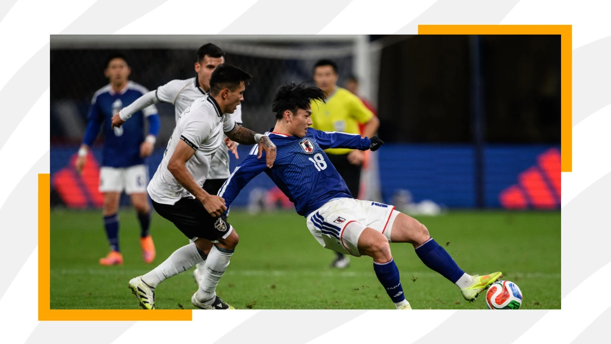 ayase ueda during a friendly clash against bolivia
