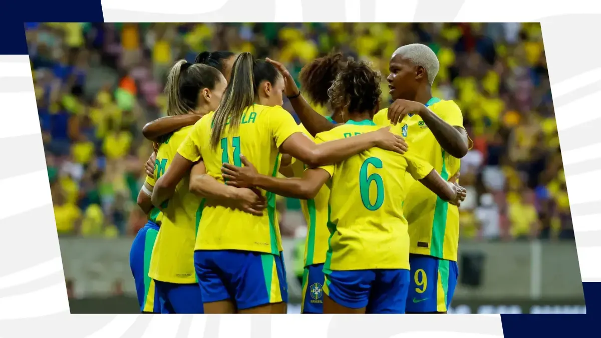 image Arthur Elias roda o elenco da seleção feminina do Brasil em amistosos