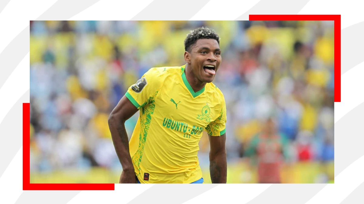 brayan leon celebrates after scoring during caf champions league