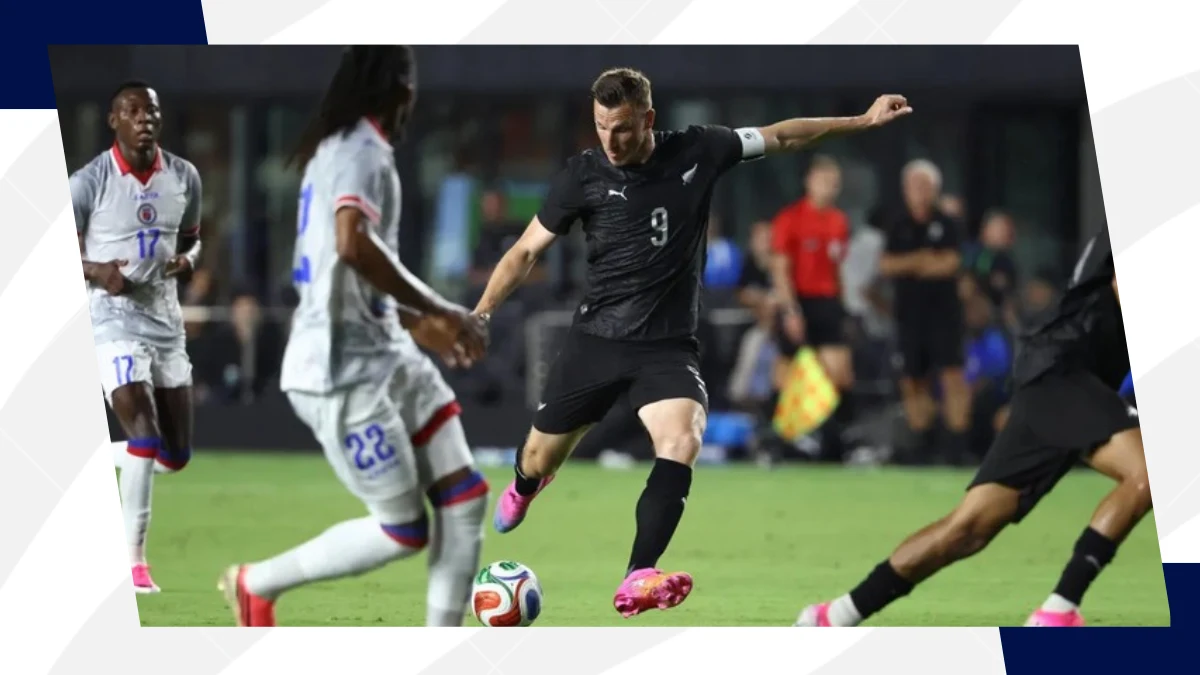 chris wood during friendly clash against haiti